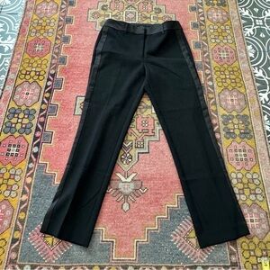 White House Black Market Women’s Elegant Black Dress Tuxedo Pants Sz 10 NWT